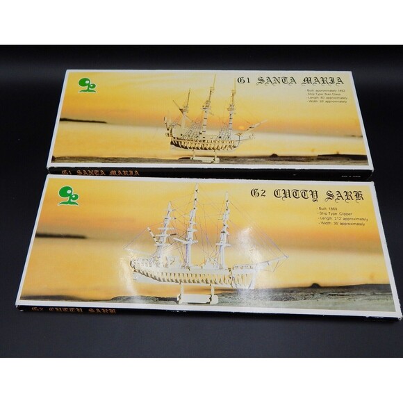 G1 Santa Maria 1492 G2 Cutty Sark Clipper 1869 Balsa Wood Ship Model Kits - Picture 2 of 10